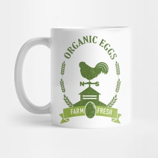 Vintage Organic Eggs Sign Mug